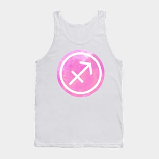 Purple Watercolor Zodiac - Sagittarius Tank Top